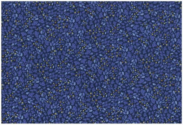 Hedgerow leaves blue